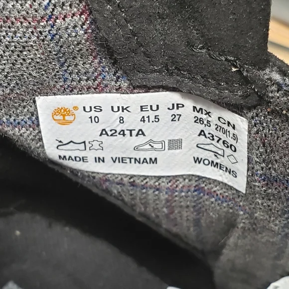 Timberland Women’s Sienna Black Lace-up Boots size 10 - Picture 8 of 8